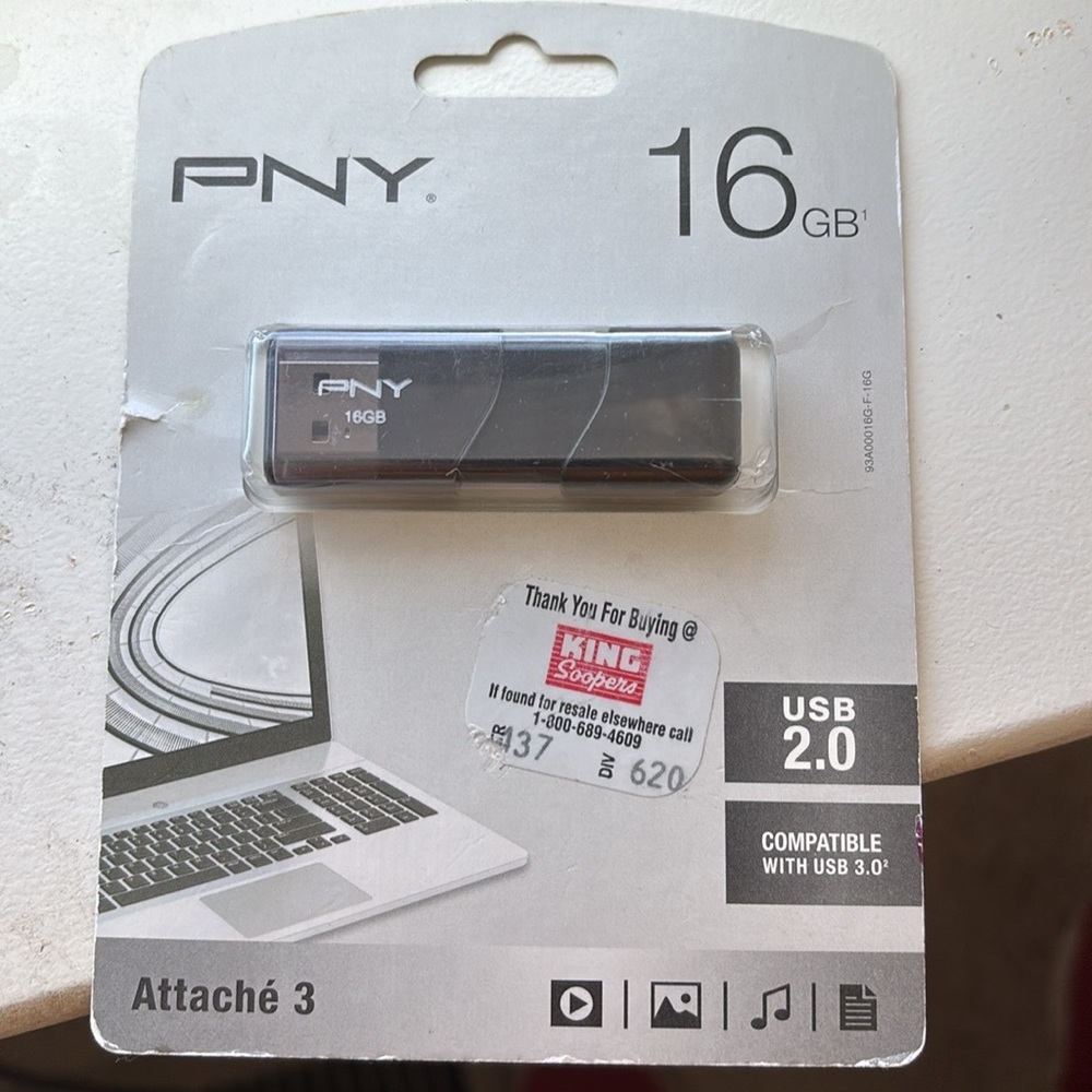 ♦️3 for $15♦️PNY 16 GB USB 2.0 Attache 3 flash drive